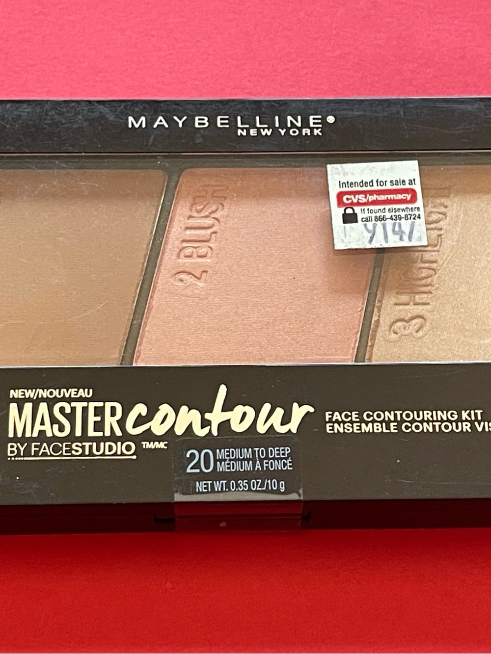 Maybelline Master Contour FaceStudio Contouring 20 Medium/Deep Rare Retired SEAL